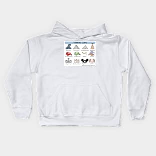 thinking caps Kids Hoodie